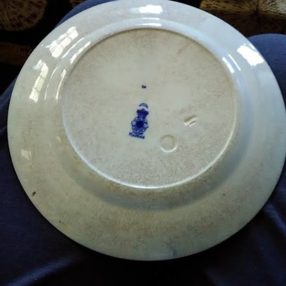 Royal Doulton Burslem Flow Blue Madras pattern exc